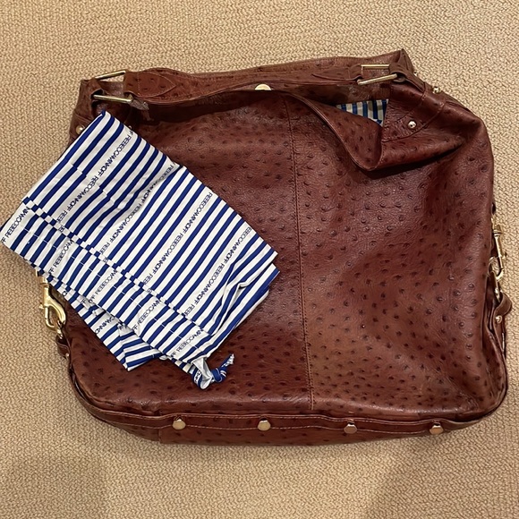 Rebecca Minkoff Ostrich Embossed Leather Nikki Bag - Picture 6 of 6